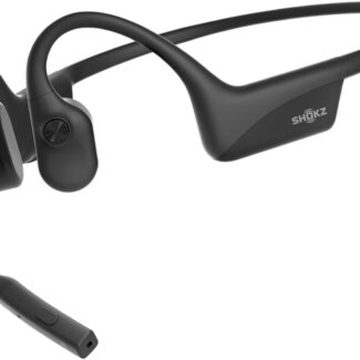 OpenComm2 2025 Upgrade - Open-Ear Bone Conduction Headphones, Wireless Bluetooth Headset with Noise Canceling Mic & Mute Button for Work Calls and Meetings, 16 Hour Talk Time for Mobile & PC - C120